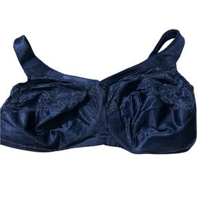 Glamorise Navy Blue Magic Lift Original Support Bra Women's Size 48G